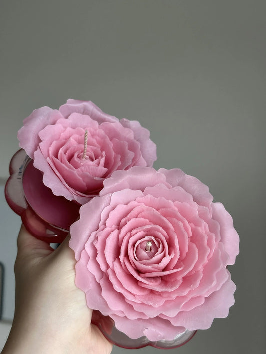 Bougie Rose Candy - Parfum Mangolia PIVONIA