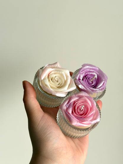 Coffret 3 Mini Bougies Roséa PIVONIA